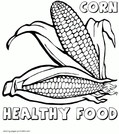 Food coloring pages printable