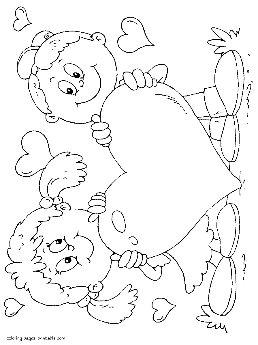 Love hearts coloring pages Love hearts coloring pages for kids