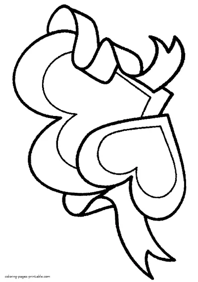 Coloring pages hearts