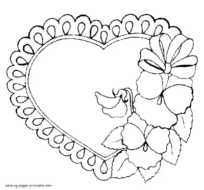 Coloring pages heart