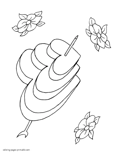 Heart coloring pages to print or download