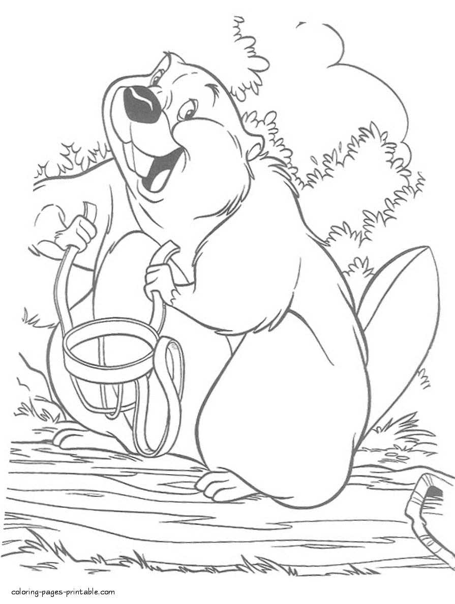 Mr. Busy coloring page Lady and the Tramp coloring pages 47