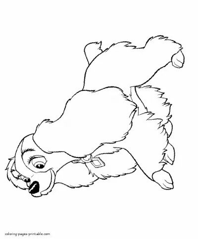 Lady and the Tramp coloring pages 12