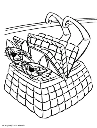 Lady and the Tramp coloring pages 23