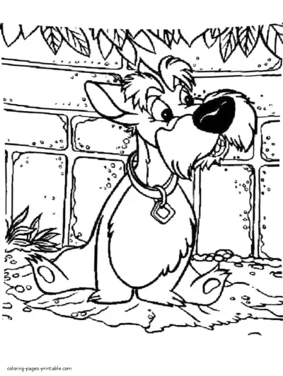 Lady and the Tramp coloring pages 24