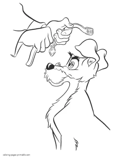 Lady and the Tramp coloring pages 28