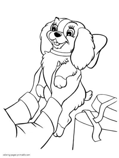 Lady and the Tramp coloring pages 48