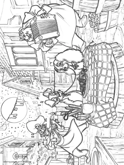 Lady and the Tramp coloring pages 6