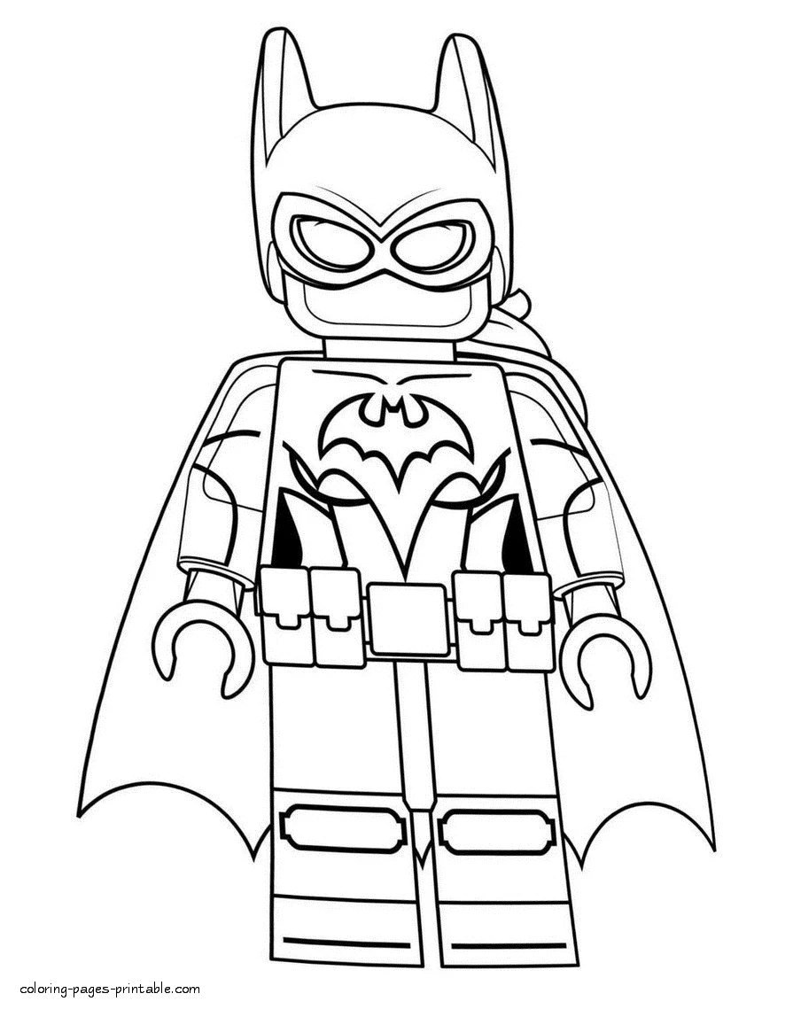 Lego Batman printable coloring pages Lego Batman printable coloring pages for little kids