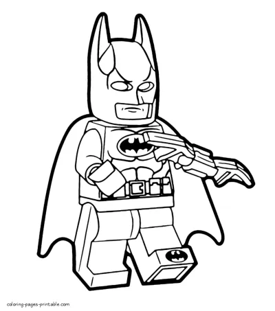 Printable Lego Batman coloring pages for kids