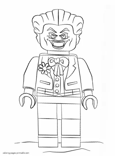 Joker coloring page from The Lego Batman Movie