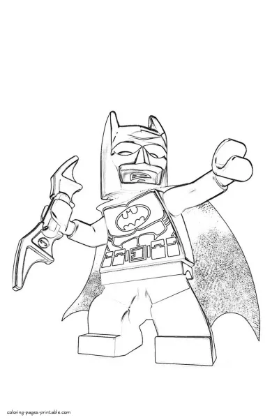 Lego Batman coloring sheets printable