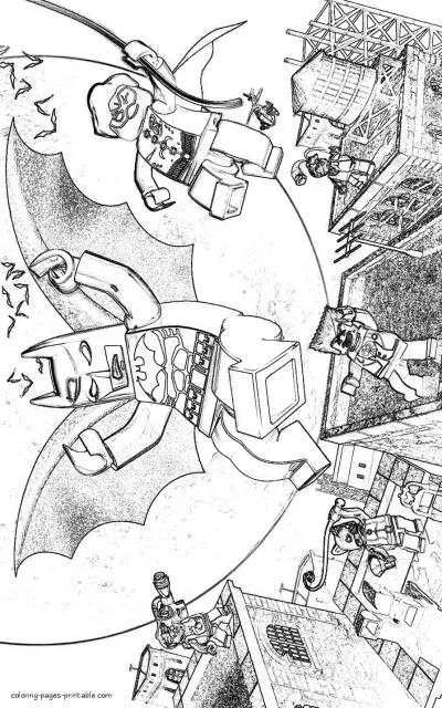The Lego Batman Movie coloring page printable