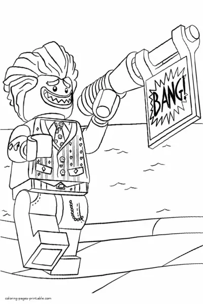 Free printable Lego Batman coloring pages