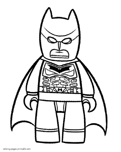 Lego coloring pages Batman 3D movie