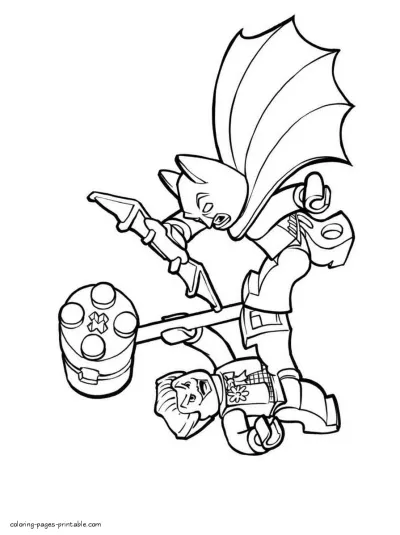 Batman vs Joker coloring page for children