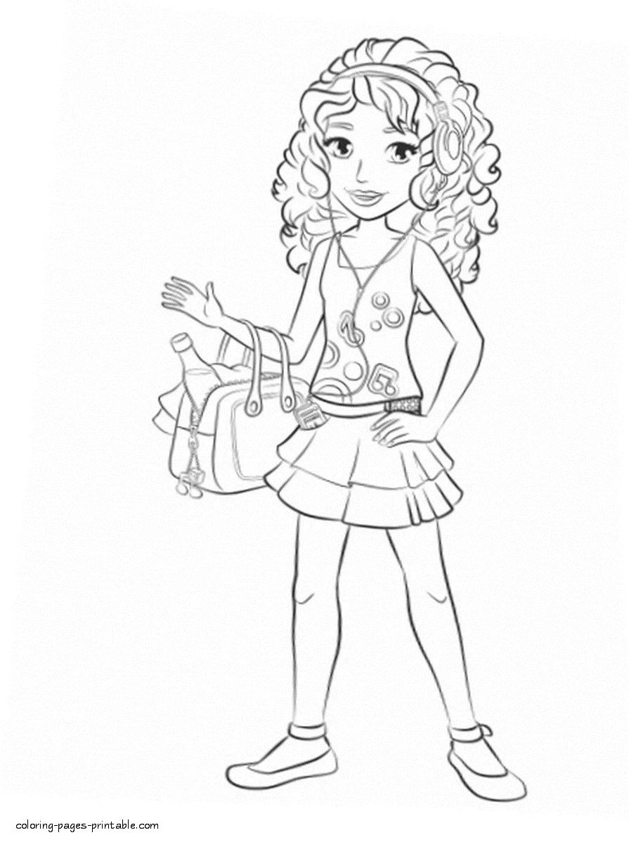 Andrea coloring page Andrea coloring page. Lego Friends