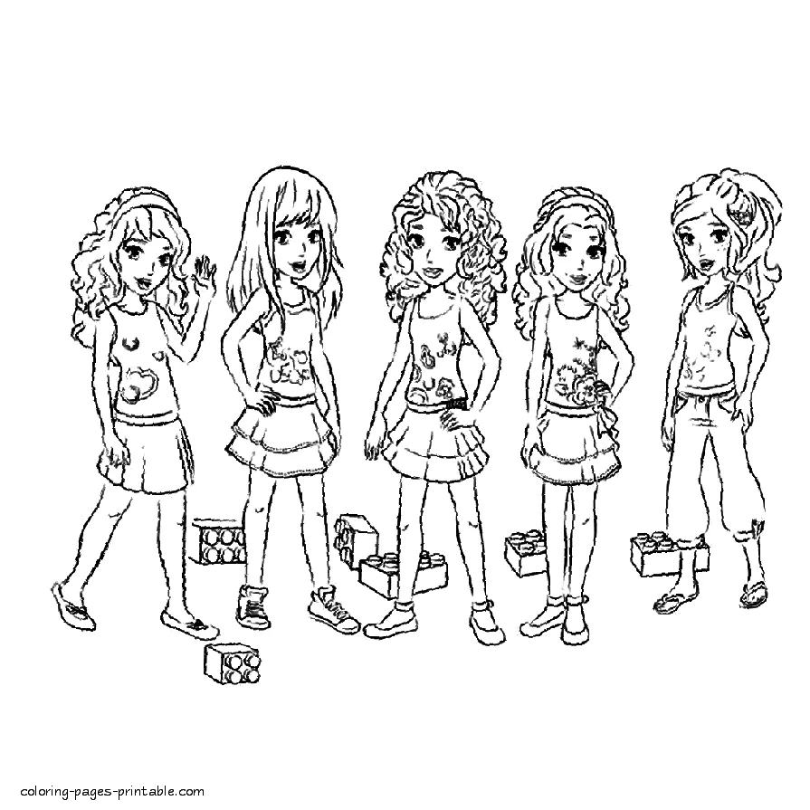 Lego Friends coloring pages printable free Lego Friends coloring pages printable for kids