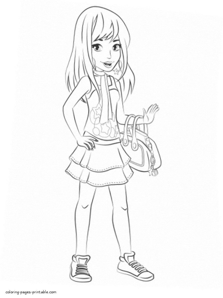 Stephanie printable Lego Friends coloring pages Stephanie printable Lego Friends coloring pages for free