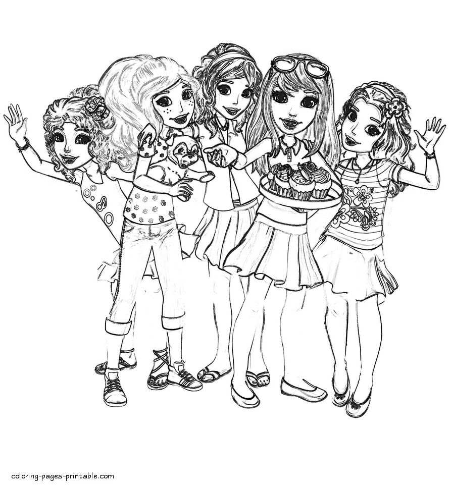 Coloring pages for girls. Lego Friends Coloring pages for girls. Lego Friends film