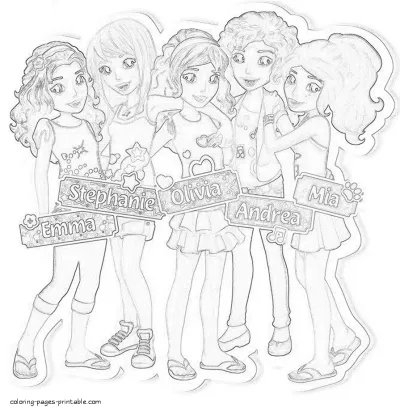Lego Friends coloring book for girls