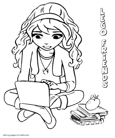 Lego Friends coloring pictures from cartoon movie