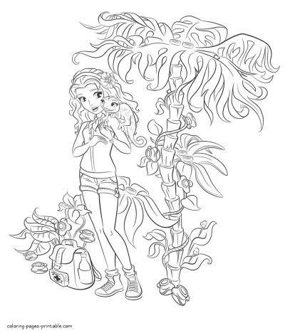 Lego Friends coloring pages printable. Emma