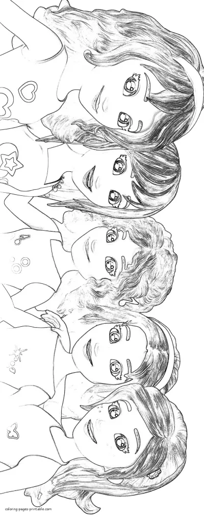 Lego Friends series coloring page book