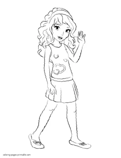 Print Friends Lego coloring pages. Olivia
