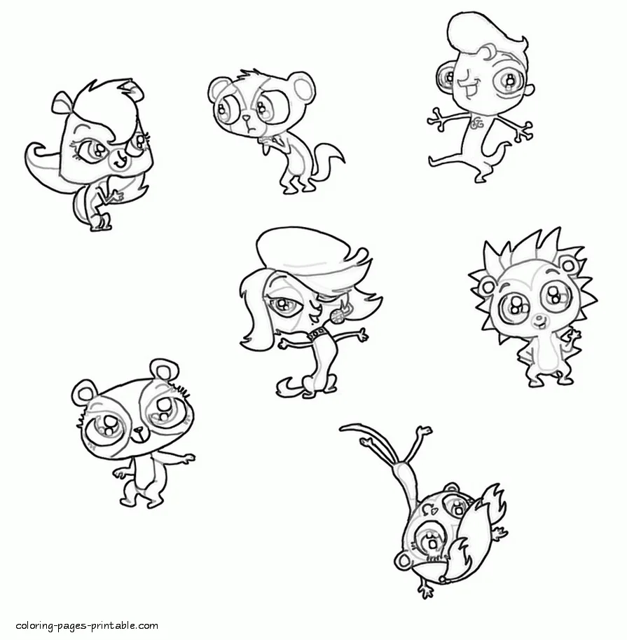 Littlest pet shop coloring sheets Littlest pet shop coloring sheets for free