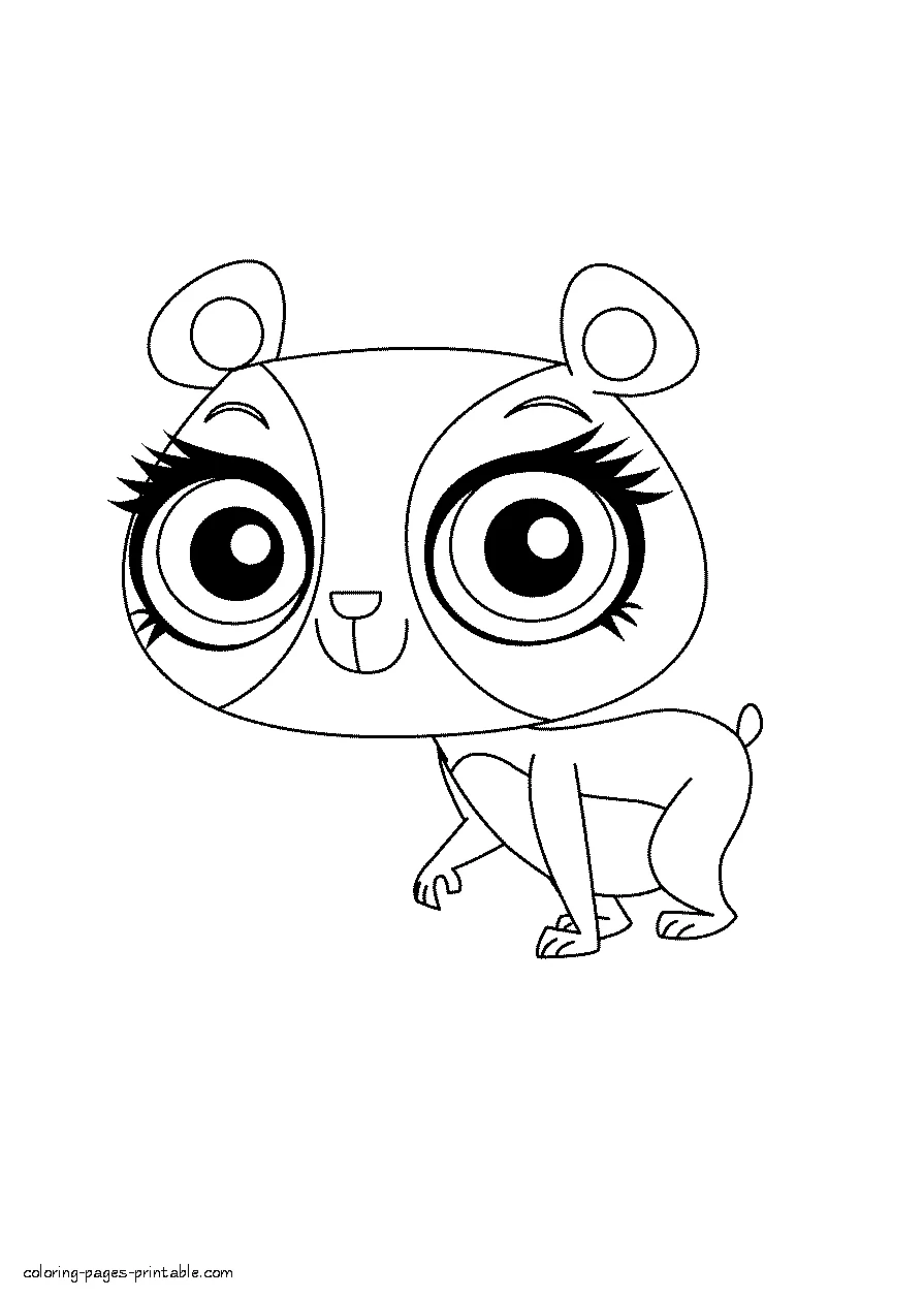 Coloring page from LPS cartoon Coloring page from LPS cartoon. Printable
