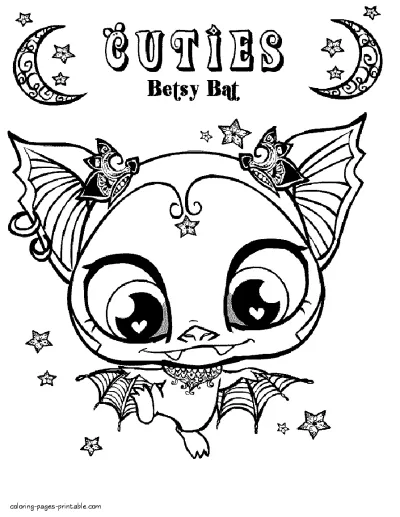 Cute littlest pet shop coloring pages for kids