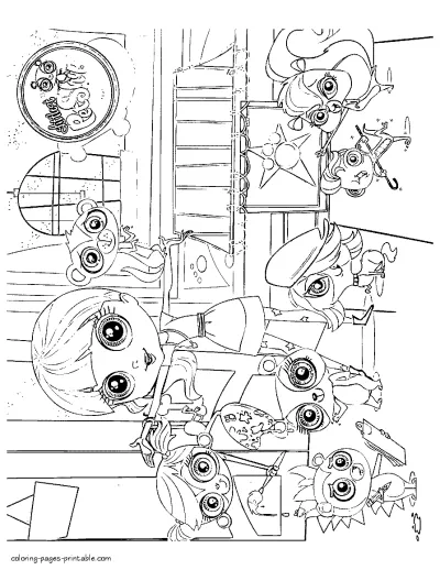 Littlest pet shop free printable coloring pages