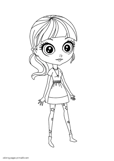 Littlest pet shop coloring page. All cartoon characters