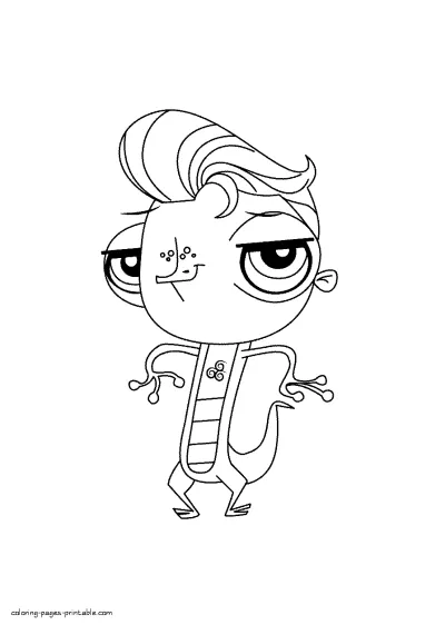 Cartoon characters free coloring pages