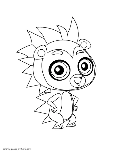 Pet shop coloring pages for children. From LPS animation