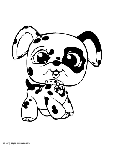 Pet coloring book from cartoons