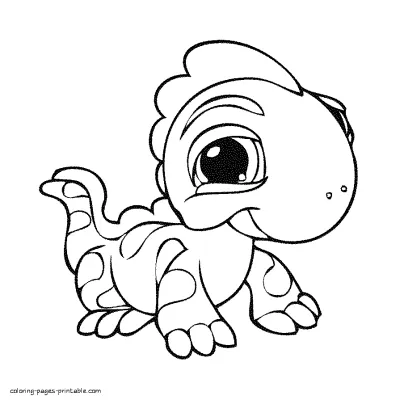 Cartoon coloring pages. Littlest pet shop