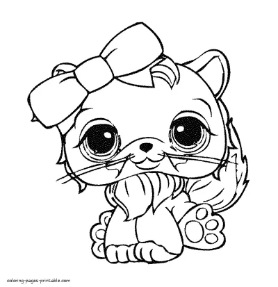 Little pet shop coloring pages. Free printable