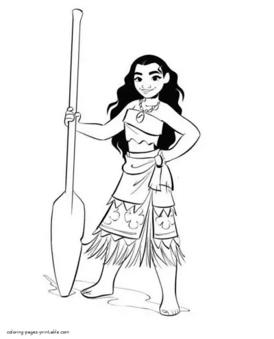 Disney princesses coloring pages for free. Moana