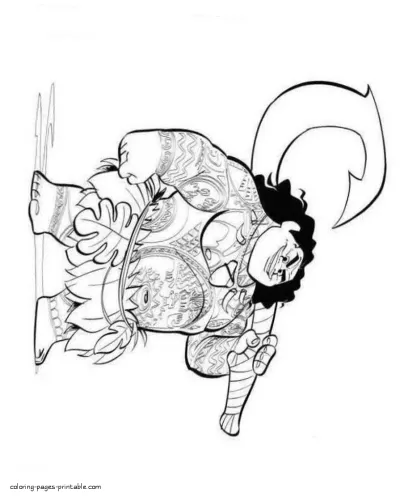 Maui coloring page printable