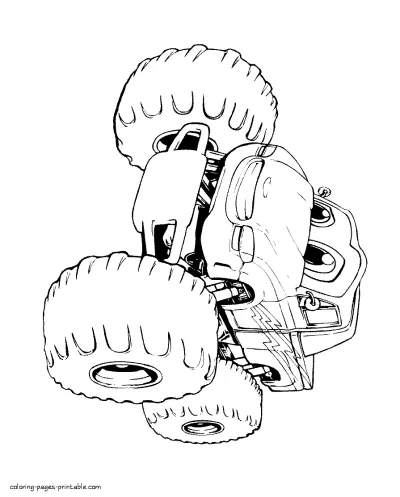 Coloring pages for boys. Monster truck image