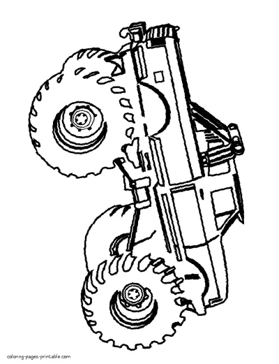 Monster truck coloring pages printable for free