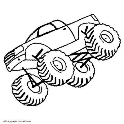 Monster truck coloring sheets printable