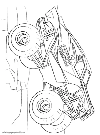 A lot of free Monster Truck coloring pages for kids