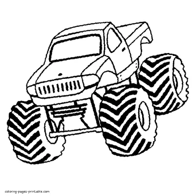 Coloring pages Monster Trucks that you can print