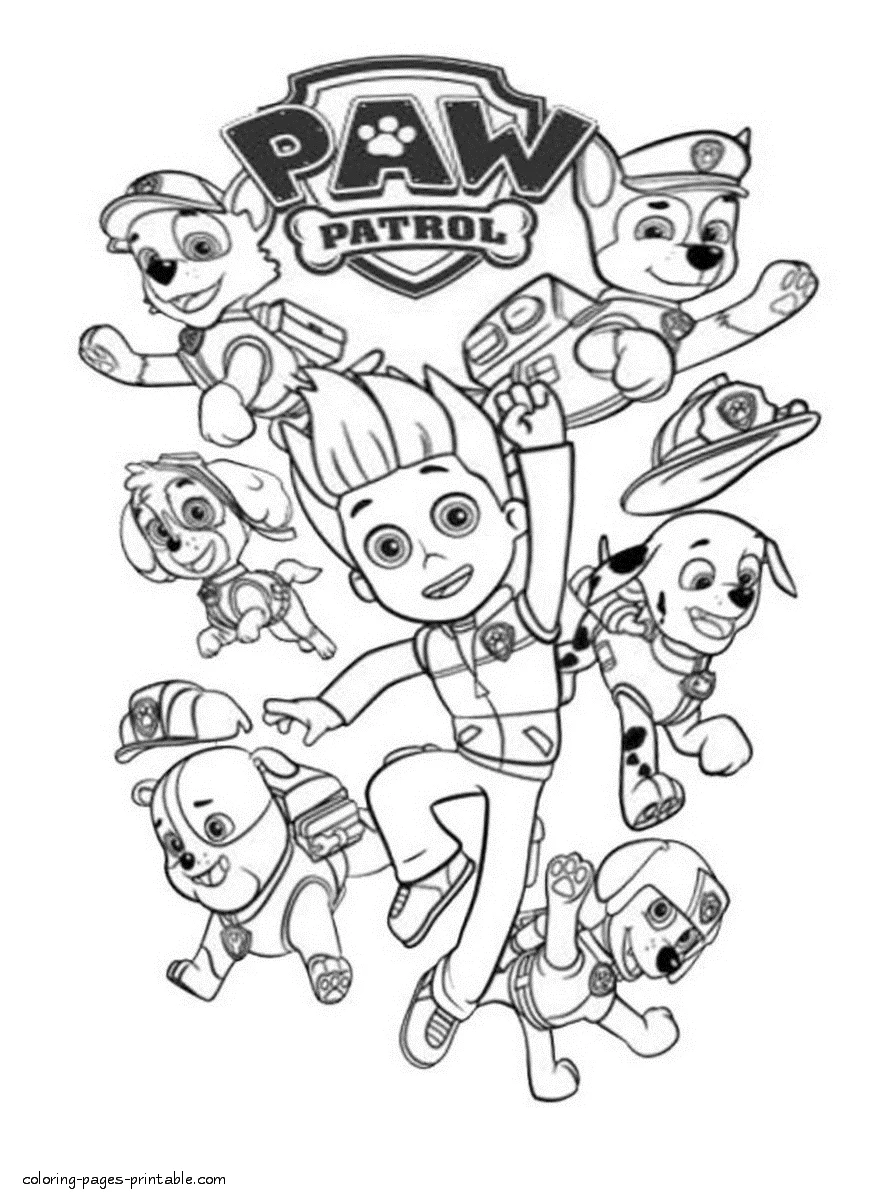 Free printable Paw Patrol coloring pages Free printable Paw Patrol coloring pages to download
