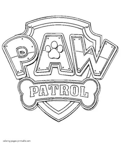 Paw Patrol characters coloring pages