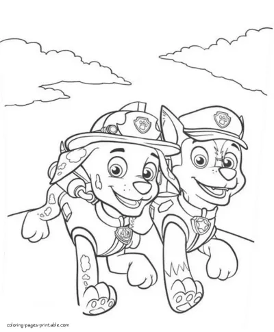 Paw Patrol coloring pages printable