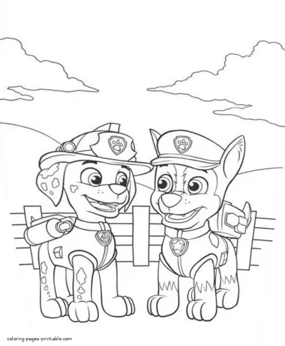 Coloring pages of Paw Patrol